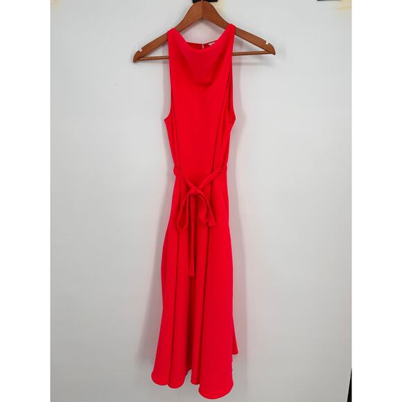 AMANDA UPRICHARD NWT Evereve Elondra Midi Swing Dress in Pink Rouge // XS - Picture 3 of 11